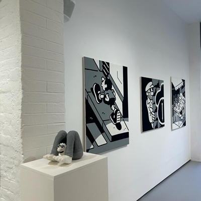 Empty Inside artwork at Flint Hairdressers Norwich Empty Inside artwork at Flint Hairdressers Norwich