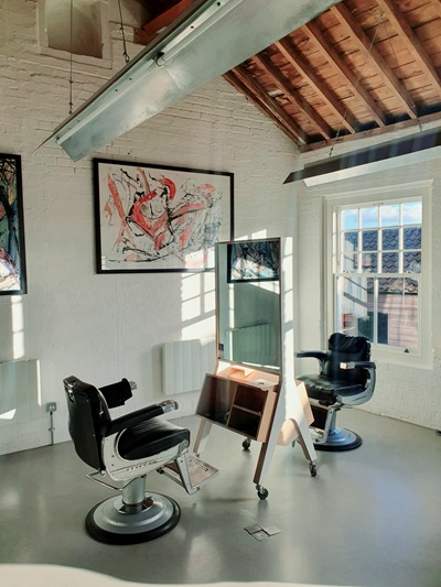 art at Flint Hair Salon Norwich art at Flint Hair Salon Norwich